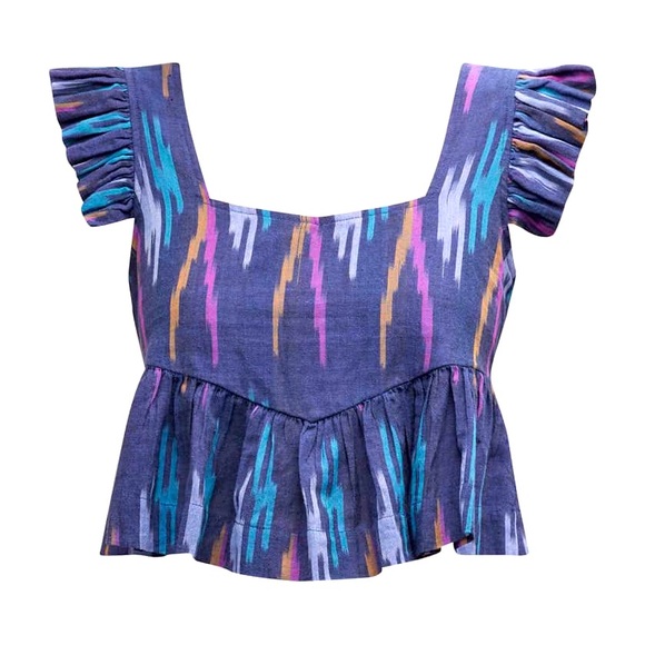 MOTHER Tops - Mother The Ruffled Up Top - Artist in Residence - Medium - NWT